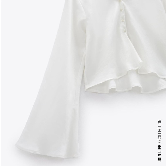 ZARA Flowy Shirt BNWT - Picture 4 of 6